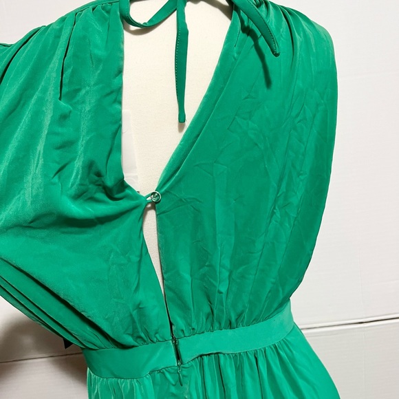 NewYork & Company  Eva Mendes sleeveless maxi dress size 4 NWT Green - Picture 8 of 16